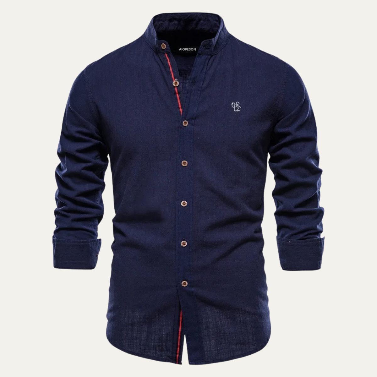The Pineview Ridge Men’s Slim Fit Stand Collar Casual Shirt – view 7