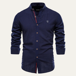 The Pineview Ridge Men’s Slim Fit Stand Collar Casual Shirt – view 7