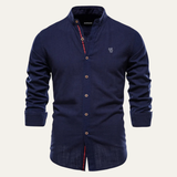 The Pineview Ridge Men’s Slim Fit Stand Collar Casual Shirt – view 7