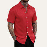 The Timberlake Ridge Men’s Casual Textured Button-Up Shirt – view 7