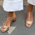 Allegra | Golden Sandals Everyday Elegance – view 2