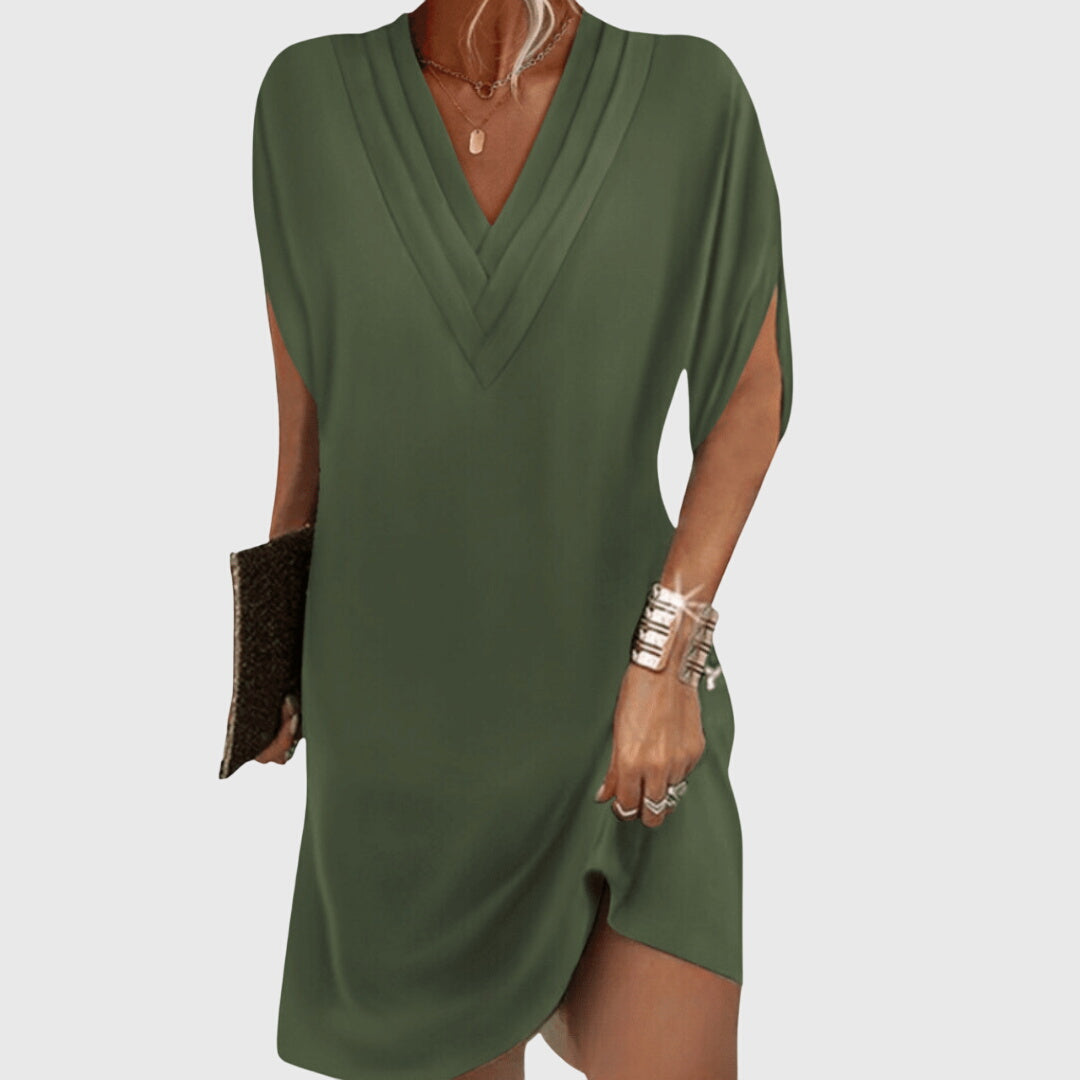 Christine | Elegant Dress Concealing the Belly – view 2