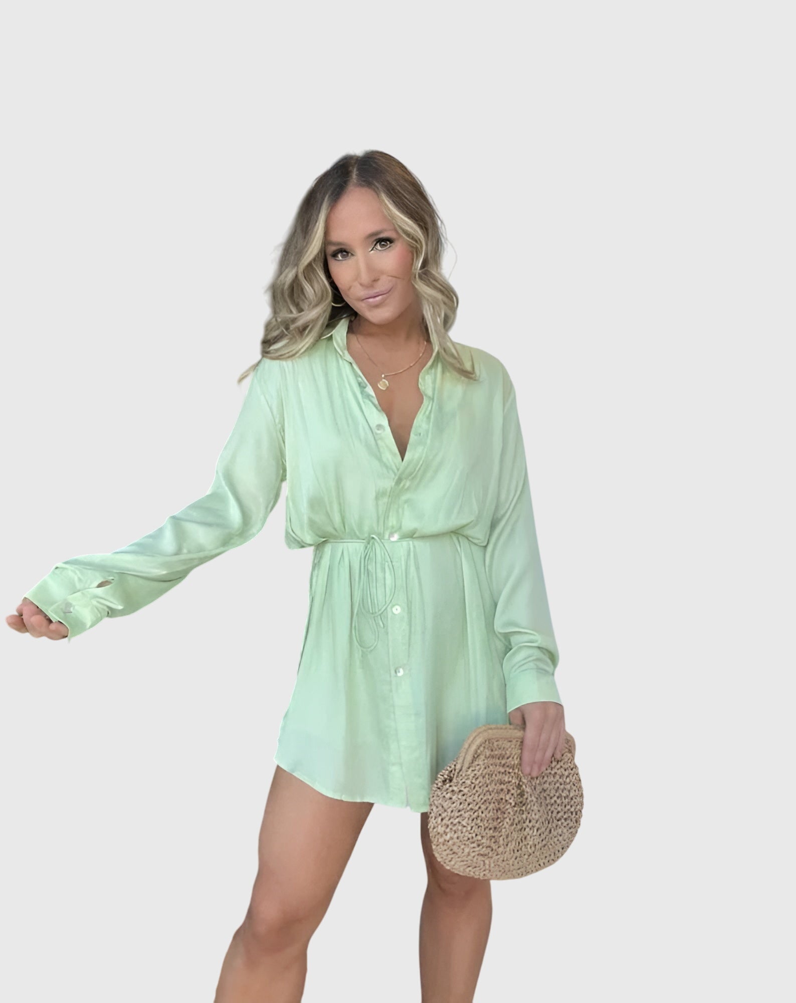Sylvie | Elegant Pinafore Dress – view 3