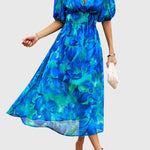 Merlin | Flattering Floral Midi Dress – view 8