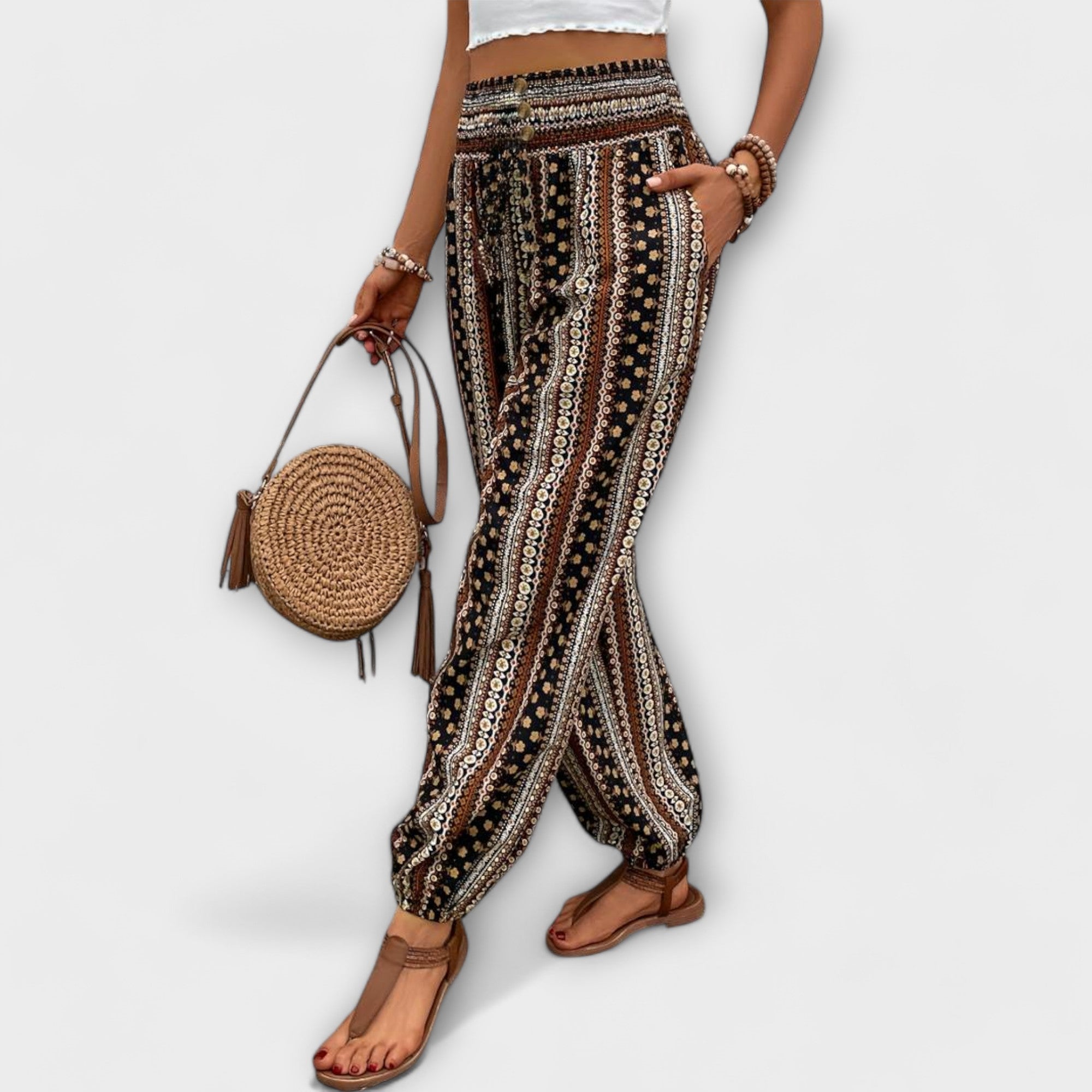 Elise | Ethnic Graphic Trousers – view 5