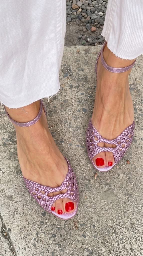 Isadora | Woven Gold Sandals – view 8