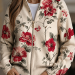 Iseult vintage rose zip cardigan for women | Ellie Dublin
