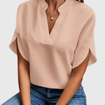 Isabelle | Luxuriously Soft V-Neck Top – view 8