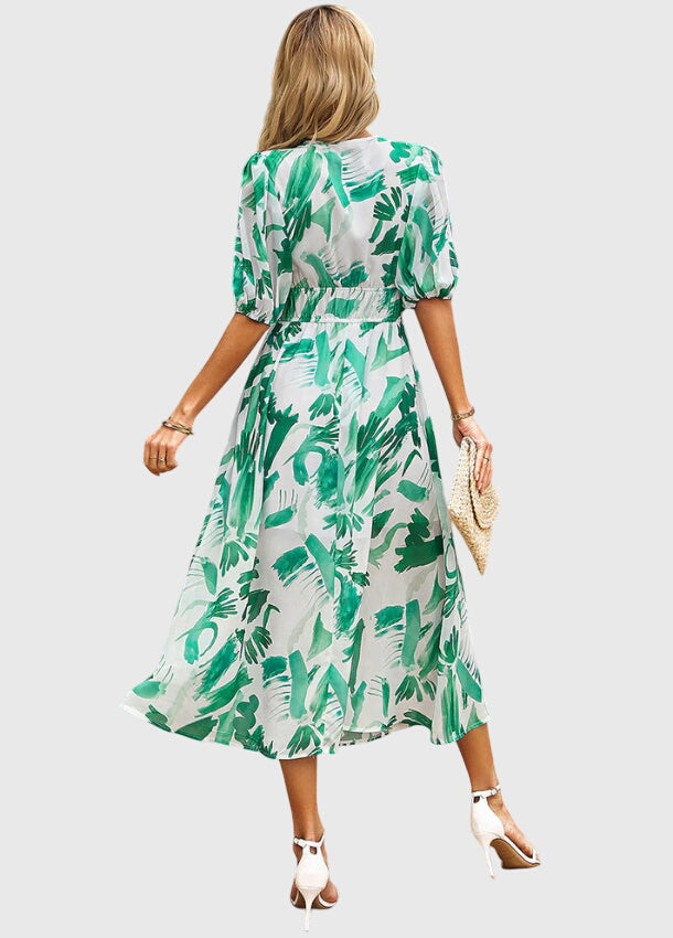 Merlin | Flattering Floral Midi Dress – view 10