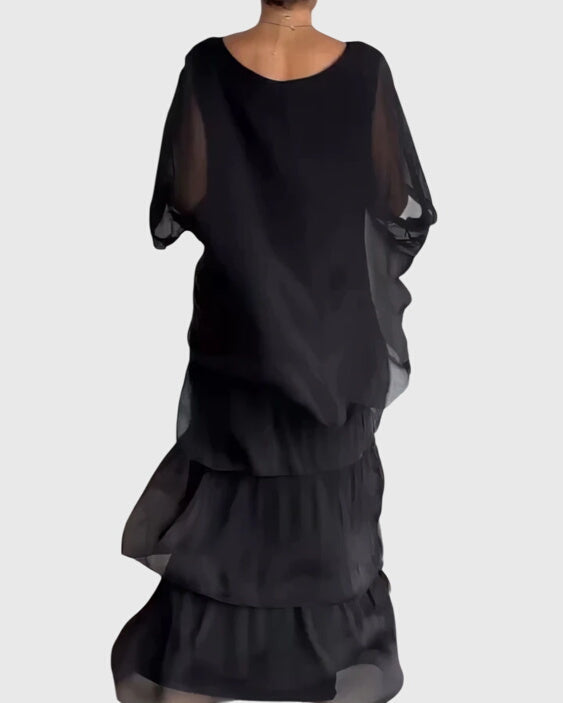 Patricia | Elegant Long and Flowing Dress – view 2