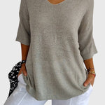 Caroline | Stylish V-Neck Blouse – view 11
