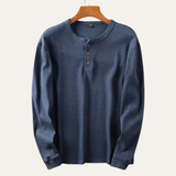 The Glenhurst Park Men’s Slim Fit Thermal Waffle Knit Henley Shirt – view 7