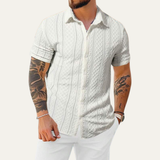 The Timberlake Ridge Men’s Casual Textured Button-Up Shirt – view 8