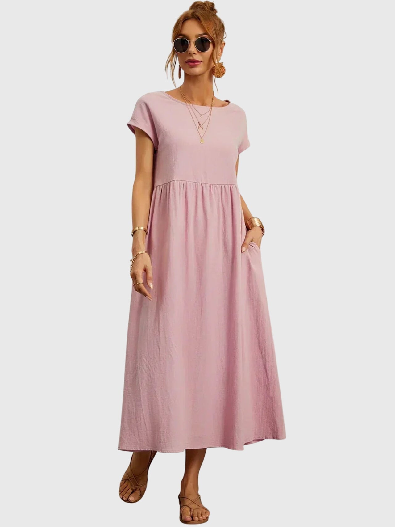 Giselle | Casual Dress with Pockets – view 6