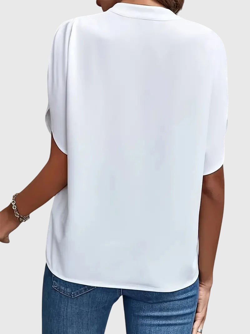 Isabelle | Luxuriously Soft V-Neck Top – view 3
