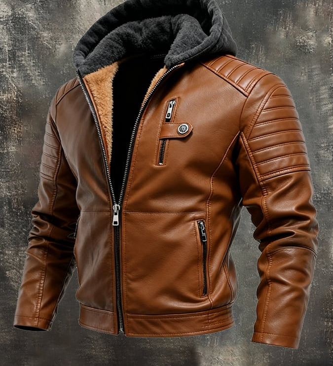 Matej | Padded Hooded Jacket with Look Finish