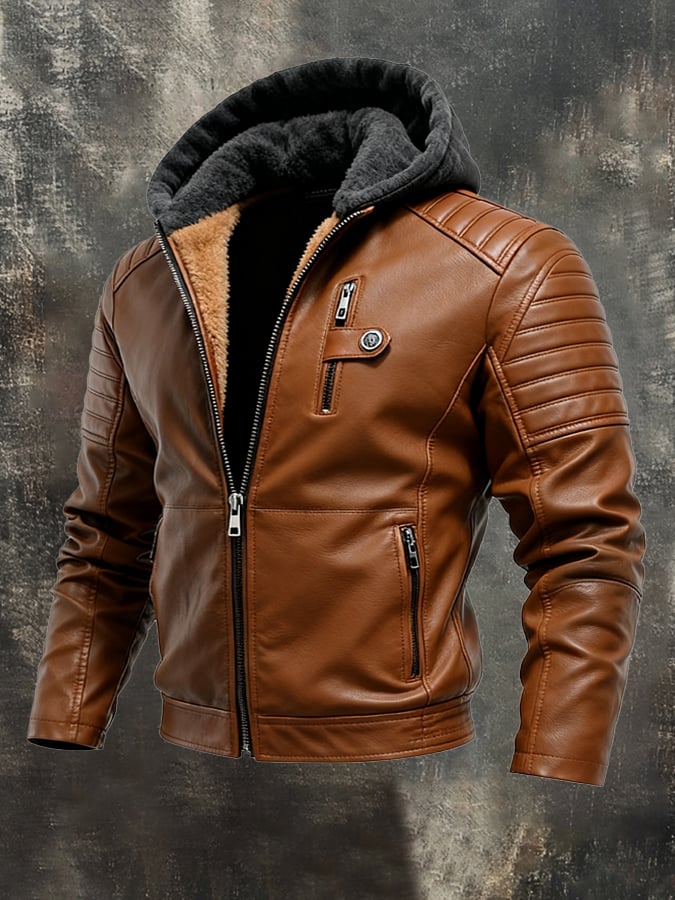Matej | Padded Hooded Jacket with Look Finish