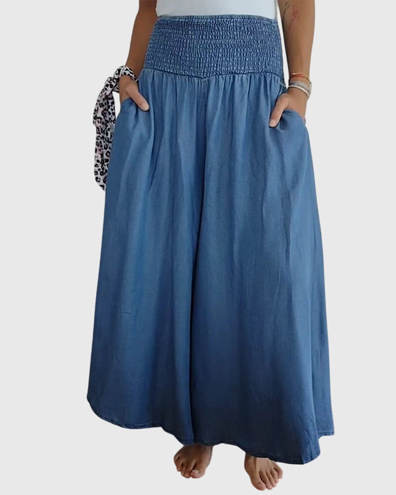 Rosalie | Relaxed Fit Trousers with Stretchy Waistband – view 2