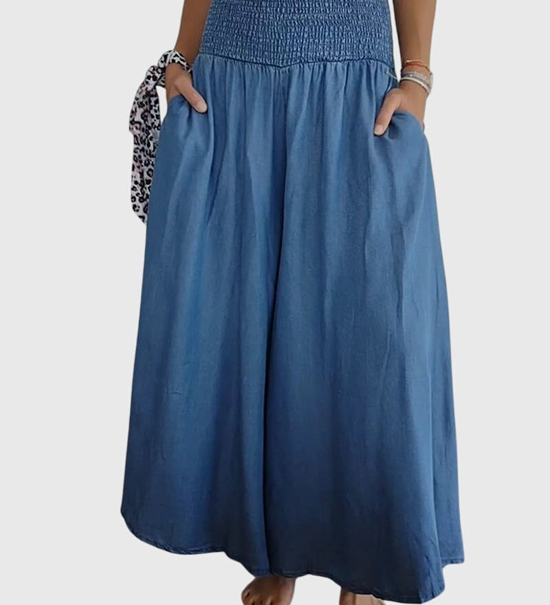 Rosalie | Relaxed Fit Trousers with Stretchy Waistband – view 2