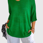 Caroline | Stylish V-Neck Blouse – view 6