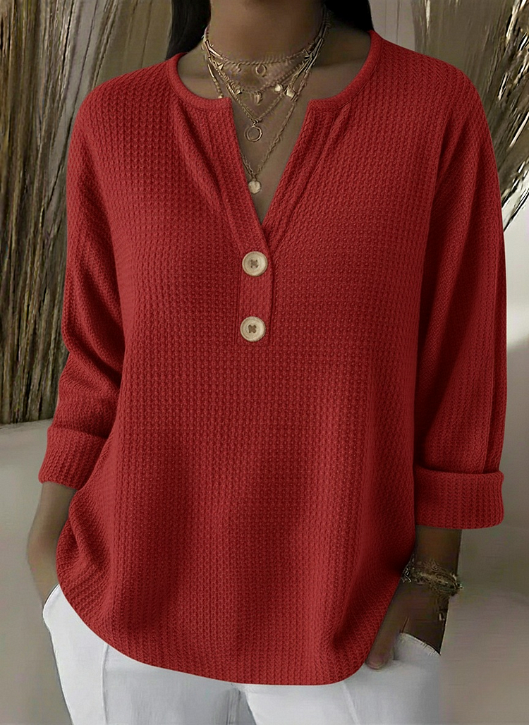 Lucinda henley button top, third colourway | Ellie Dublin