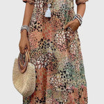 Yvonna | Elegant Floral Midi Dress – view 7
