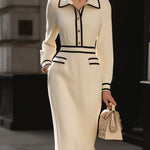 Sylvie | Midi Dress with Button Details – view 2