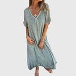 Fiona | Light and Elegant V-Neck Dress – view 6