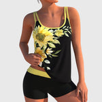 Clotilde | Floral Print Two-Piece Swim Set – view 2