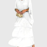 Patricia | Elegant Long and Flowing Dress – view 7