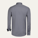 The Mayfair Men’s Tailored Long Sleeve Dress Shirt - Grey – view 5