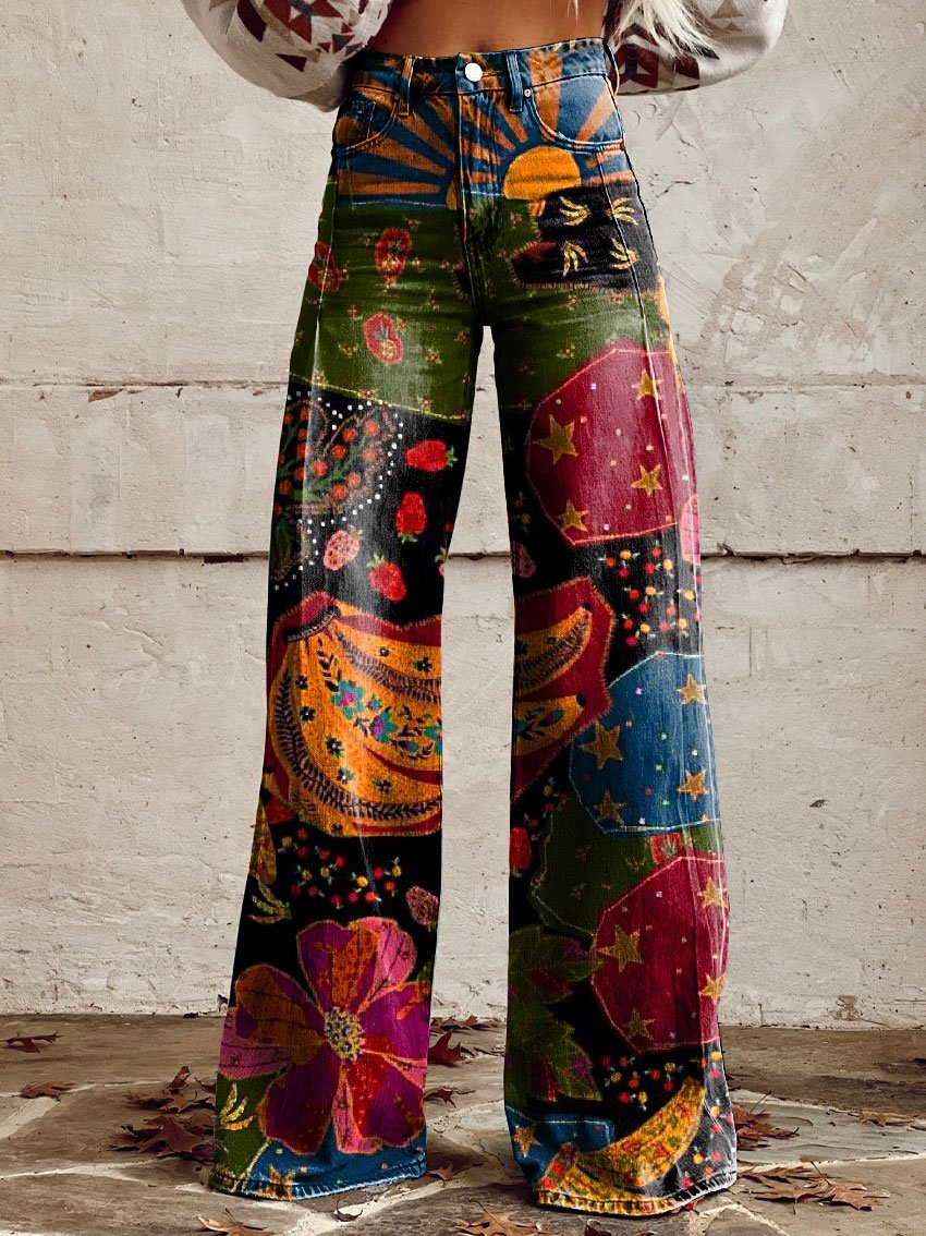 Édith | Genuine Patterned Trousers