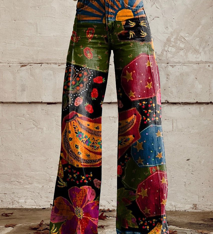 Édith | Genuine Patterned Trousers