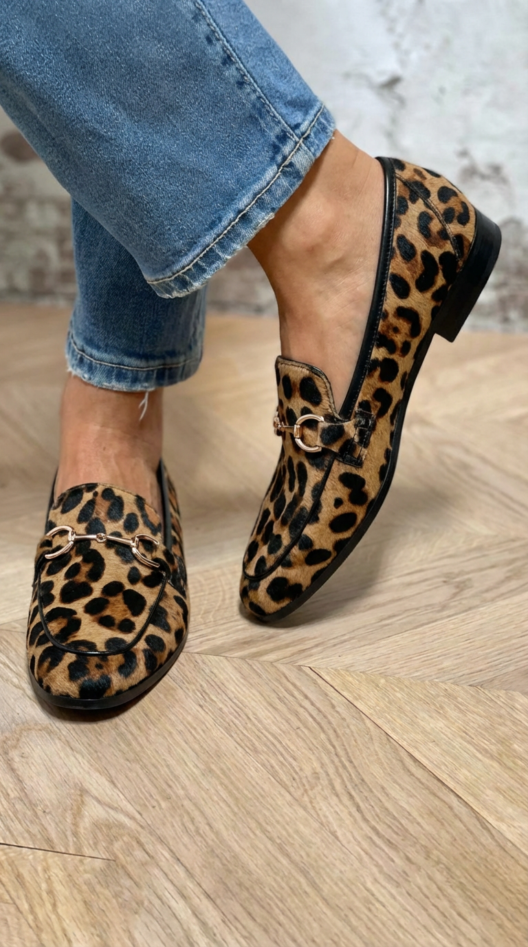 Adrianna - Striking Leopard Print Moccasins – view 3