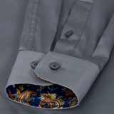 The Mayfair Men’s Tailored Long Sleeve Dress Shirt - Grey – view 4