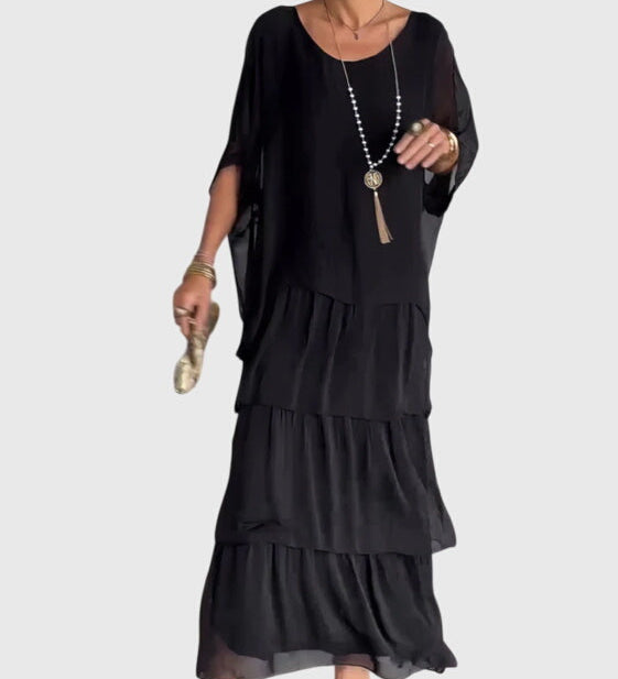 Patricia | Elegant Long and Flowing Dress – view 10