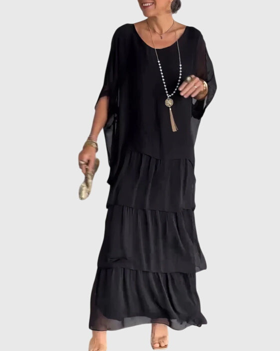 Patricia | Elegant Long and Flowing Dress – view 10
