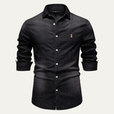 The Meadowford Men’s Slim Fit Cowboy Style Denim Shirt – view 5