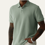 The Oakridge Hill Men’s Classic Textured Summer Polo Shirt – view 9