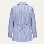 The Bramblewood Men’s Streetwear Striped Button-Down Shirt with Pockets – view 9
