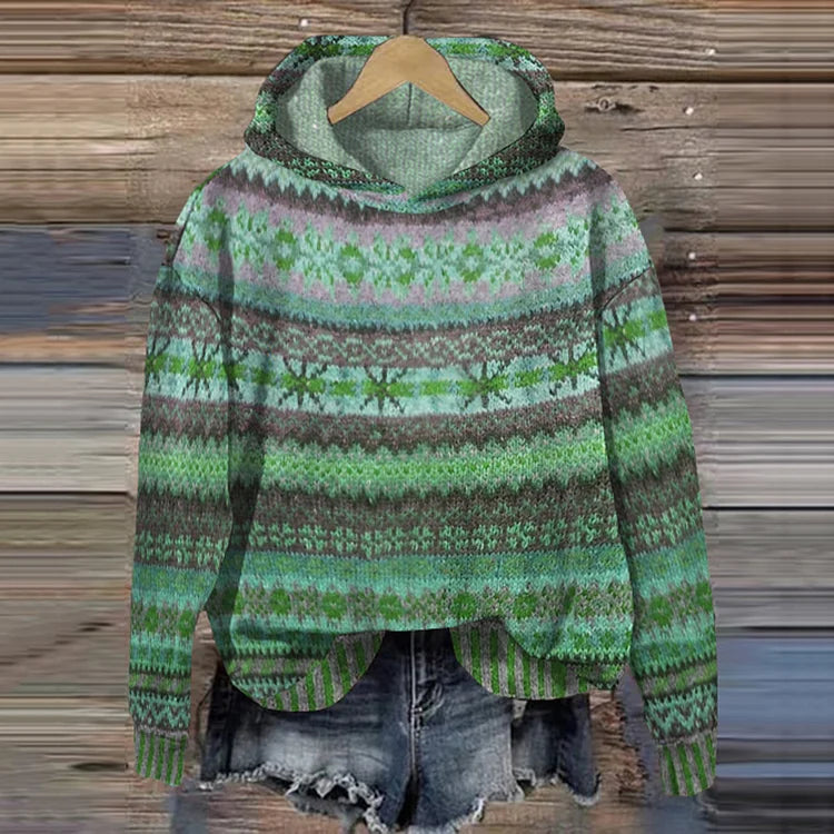 Gaby | Vintage-Inspired Ethnic Sweatshirt – view 3
