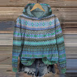 Gaby | Vintage-Inspired Ethnic Sweatshirt – view 4