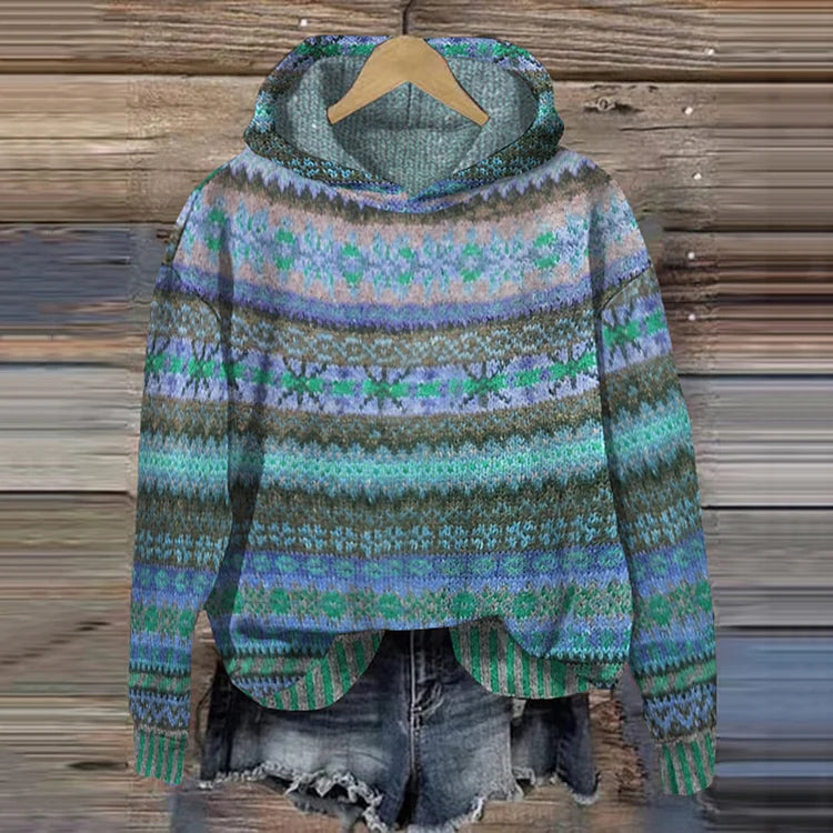 Gaby | Vintage-Inspired Ethnic Sweatshirt – view 4
