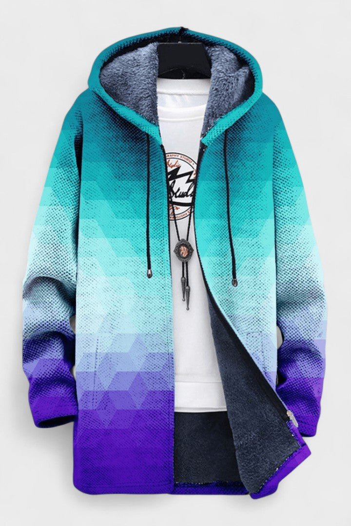 Neasa geometric hooded cardigan for women | Ellie Dublin