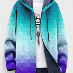 Neasa geometric hooded cardigan for women | Ellie Dublin