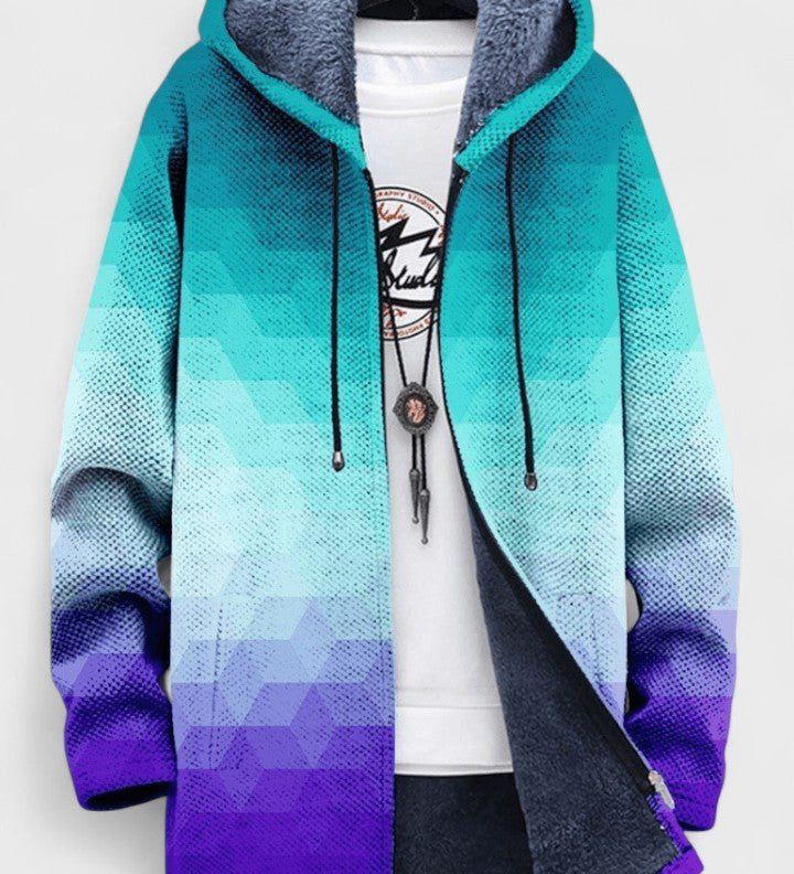 Neasa geometric hooded cardigan for women | Ellie Dublin