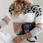 Diane | Leopard-Accent Knit Sweater – view 5