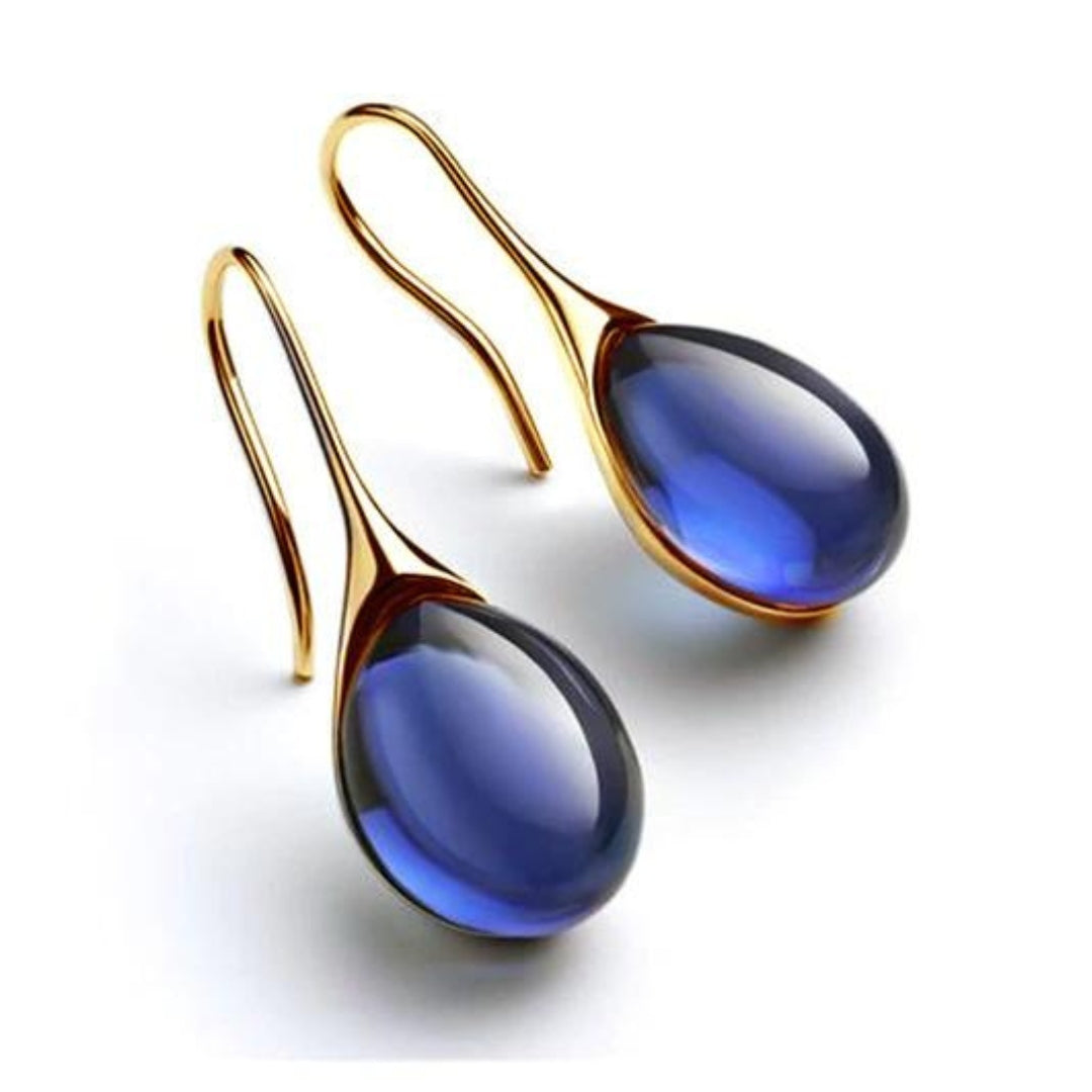 Crystal Earrings in Gold and Silver – view 3