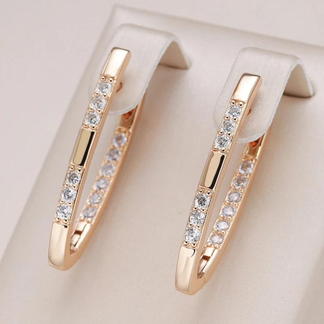 Eleganta Zirconia Earrings by Sylvia – view 2