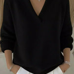 Vivelle relaxed V-neck jumper, fourth colourway | Ellie Dublin